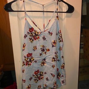 Light Blue Floral Tank!